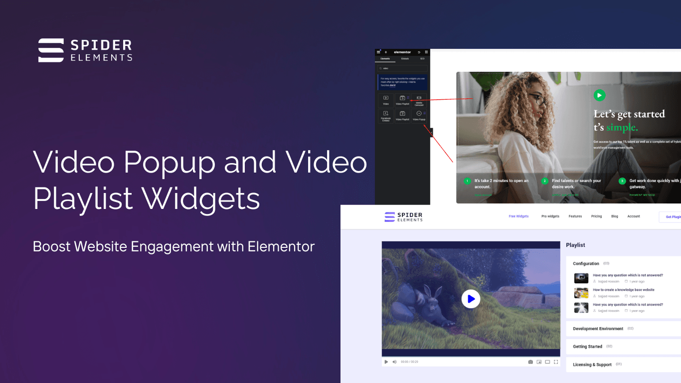 Video Popup and Video Playlist Widgets