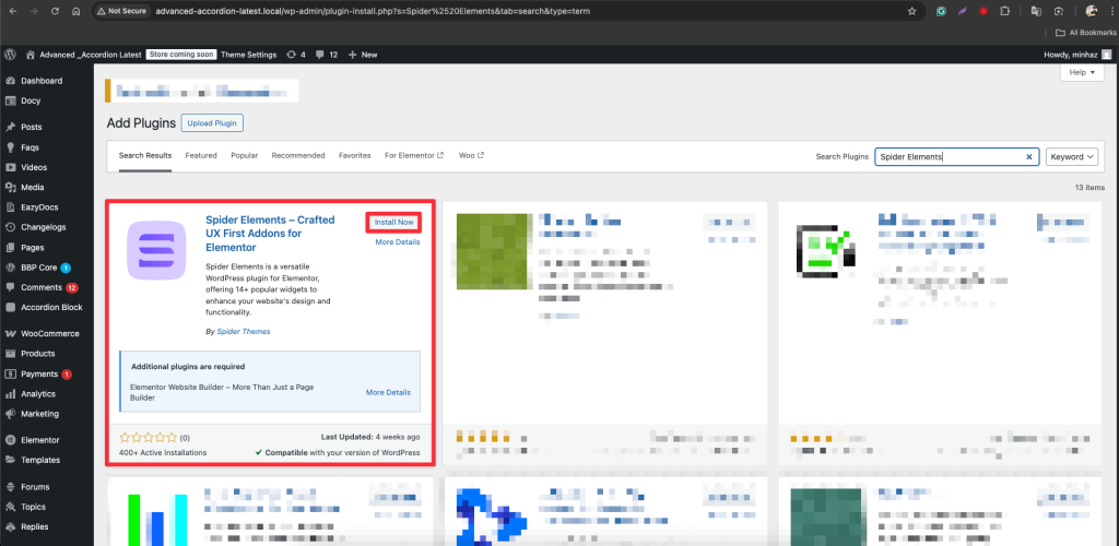 website animations