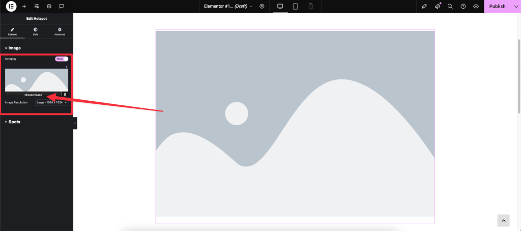 Use Image Hotspot widget